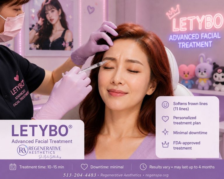 Letybo neurotoxin available at Regenerative Aesthetics in Mason Ohio